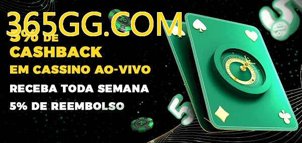 Promoções do cassino ao Vivo 365GG.COM